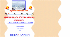 Desktop Screenshot of myrtlebeachhouse.com