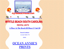 Tablet Screenshot of myrtlebeachhouse.com
